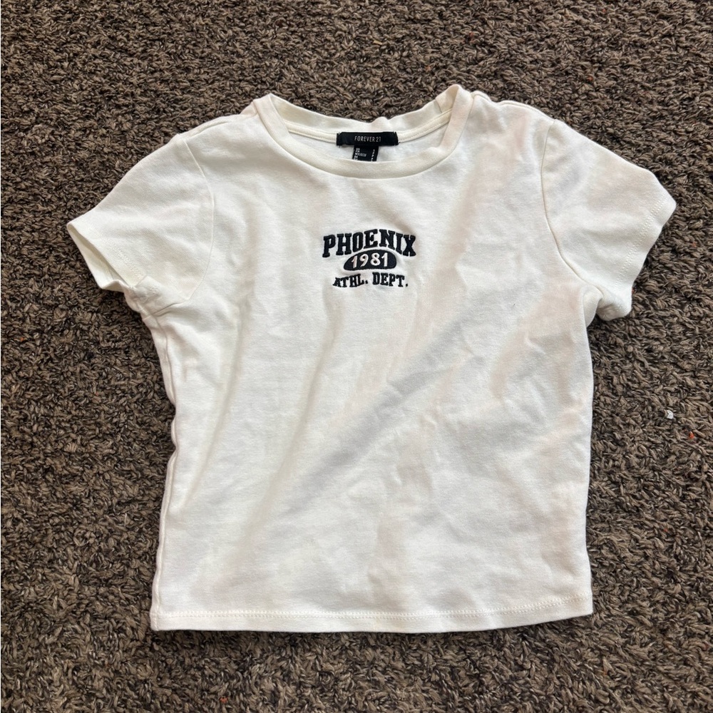 Phoenix  White Tee with  Print